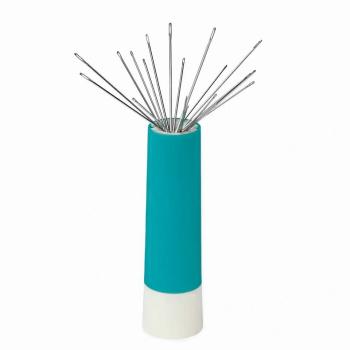 Preview: Prym Love Nadel-Twister mint gefüllt mit 19 Näh- und Stopfnadeln 610288